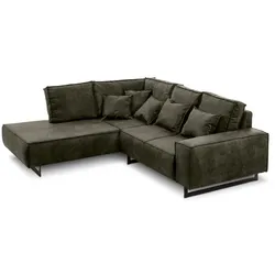 filippo Ecksofa Antwerp Mikrofaser Moos 253 cm