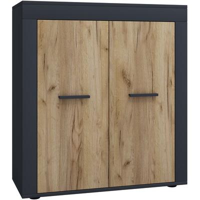 Holz Kommode Sideboard Anrichte Usilo 2 Drehtüren