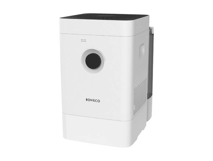 BONECO Luftbefeuchter Hybrid H400 SMART 60 m² , weiss (weiß), B:40cm H:46,5cm T:28cm, Luftbefeuchter, Luftbefeuchter