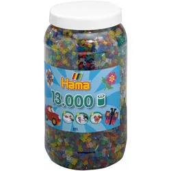 Hama Perlen Strijkkralen in Pot - Transparantmix