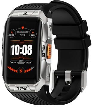 Clever Finds Smart Watch For Men With AMOLED Display Bluetooth Calling And Waterproof Design silver
