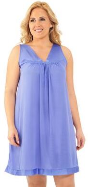 Plus Size Women's Exquisite Form®Sleeveless Short Sleep Gown by Exquisite Form in Victory Violet (Size L)