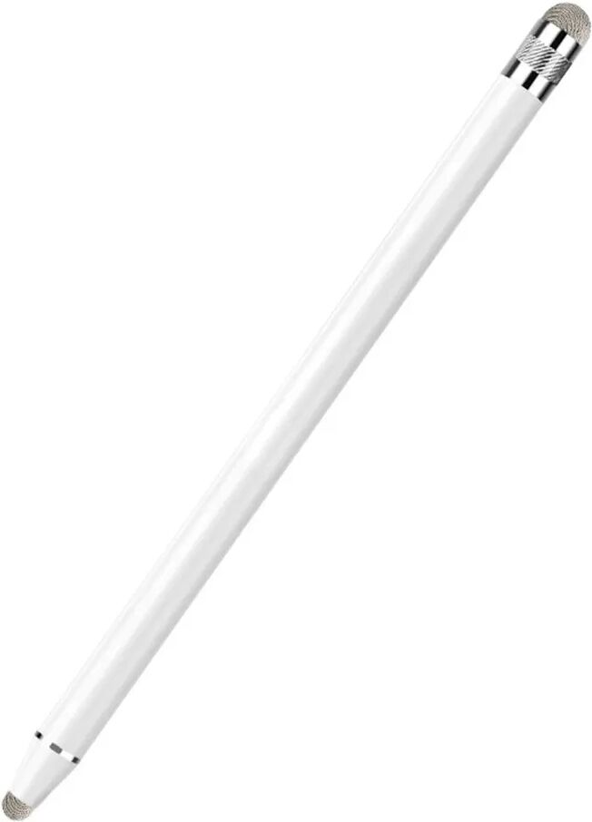 INF Stylet capacitif universel à double pointe pour iPad/Smartphones/Tablettes Blanc