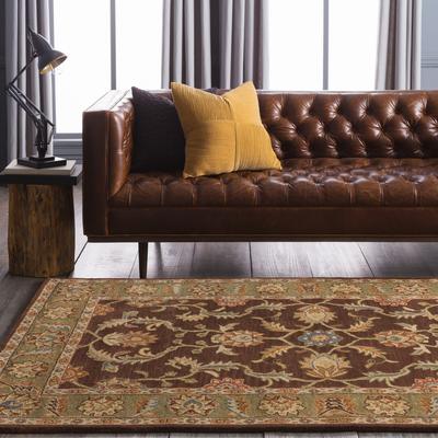 Livabliss Artistic Weavers Coliseum Hand Tufted Traditional Border Wool Area Rug