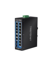 TRENDnet 16-port Gigabit Switch Hardened Industrial DIN-Rail 1 Gbps 16-Port (TI-G162)