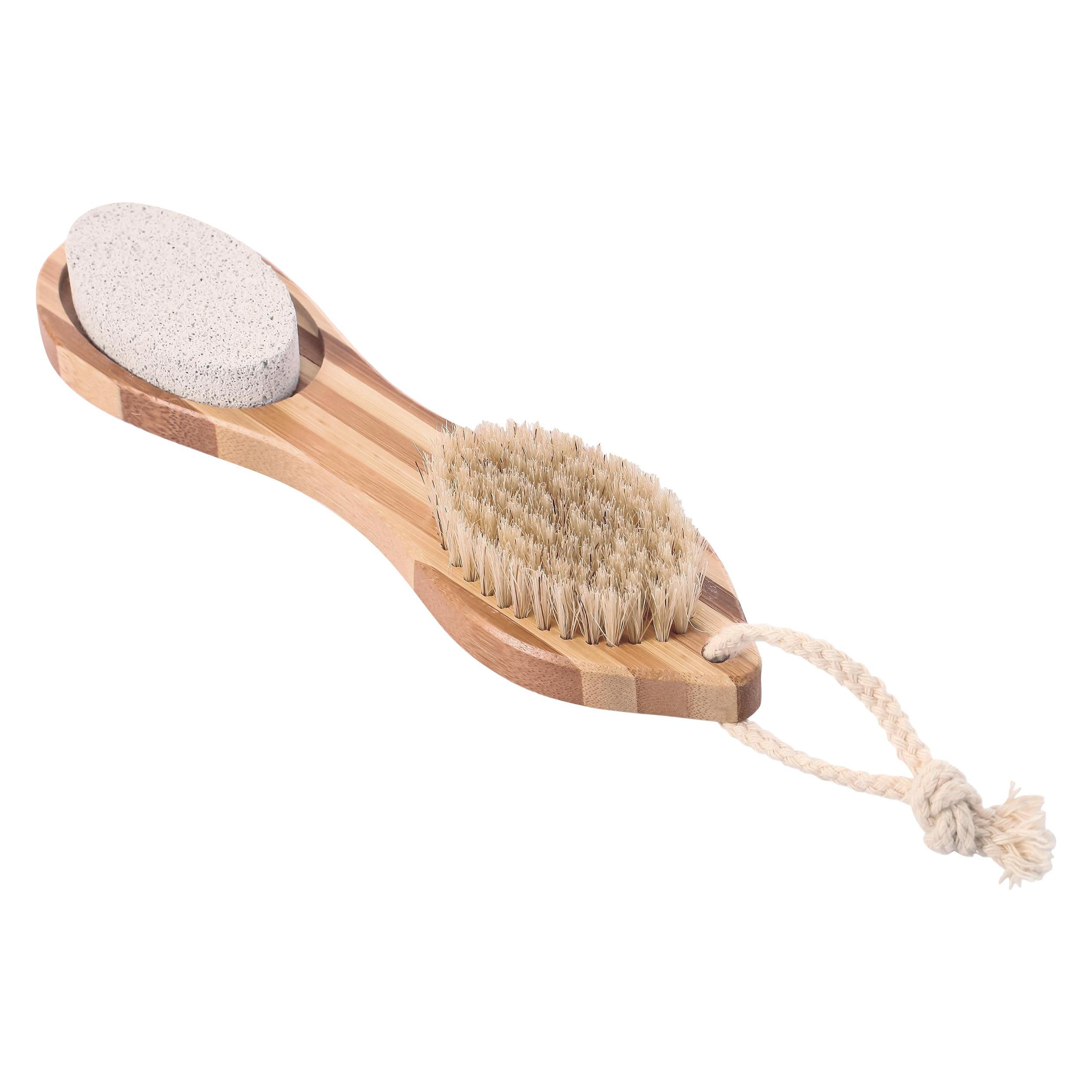 spirella Bambus-Fussbürste - 4 in 1 BEIGE - KÖRPERBÜRSTE (145887)