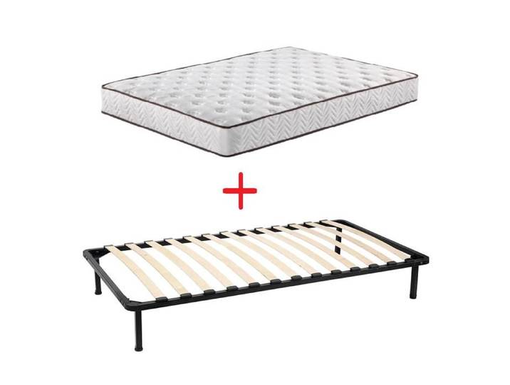 Pack Matelas + Sommier 90 x 190 cm - ENSEMBLE SOMMIER MATELAS