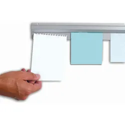 Catch-ball Infoboard Powergrip Klemmleiste 50 cm selbstklebend, Wandmontage silber