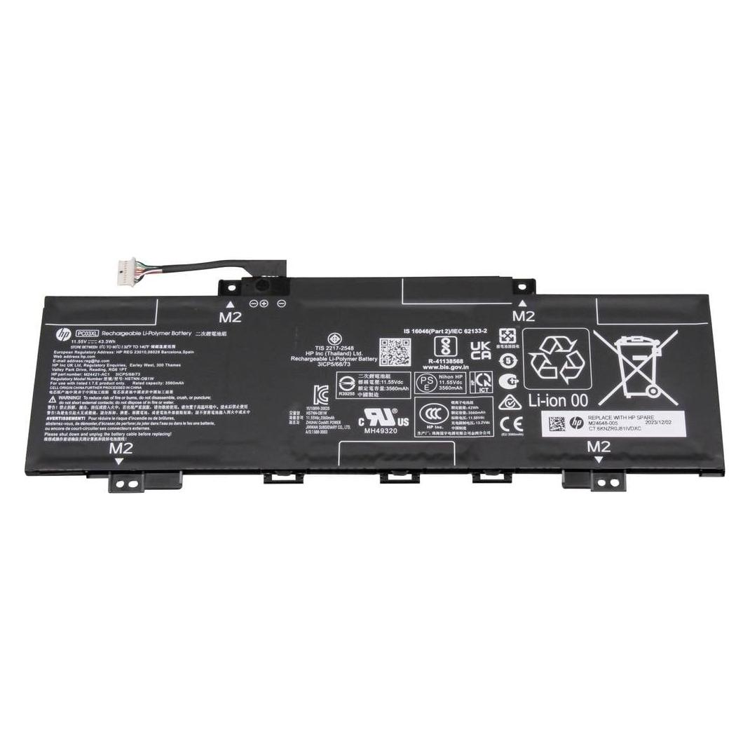 HP Akku 43.3Wh für Pavilion x360 15-er000 (3560 mAh) (M24648-005)