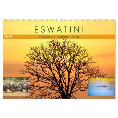 Eswatini - Königreich im südlichen Afrika (Wandkalender 2026 DIN A3 quer), CALVENDO Monatskalender