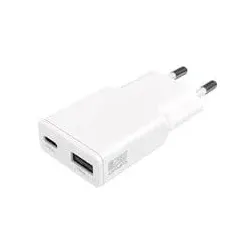 4smarts Netzladegerät PDPlug Duos Slim 20W GaN USB-C/A weiß