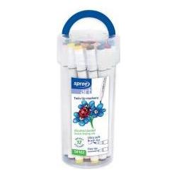 Default Spree doppelseitige Pinselmarker, 12 Farben (12x) (58102)