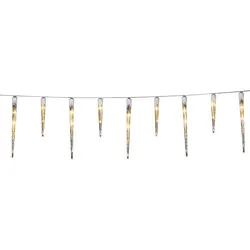 Konstsmide Weihnachtsbeleuchtung  LED Eiszapfen Lichtervorhang 16 Zapfen