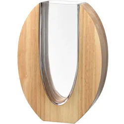 Leonardo Vase Legno 1100 ml Glas Braun 28 cm