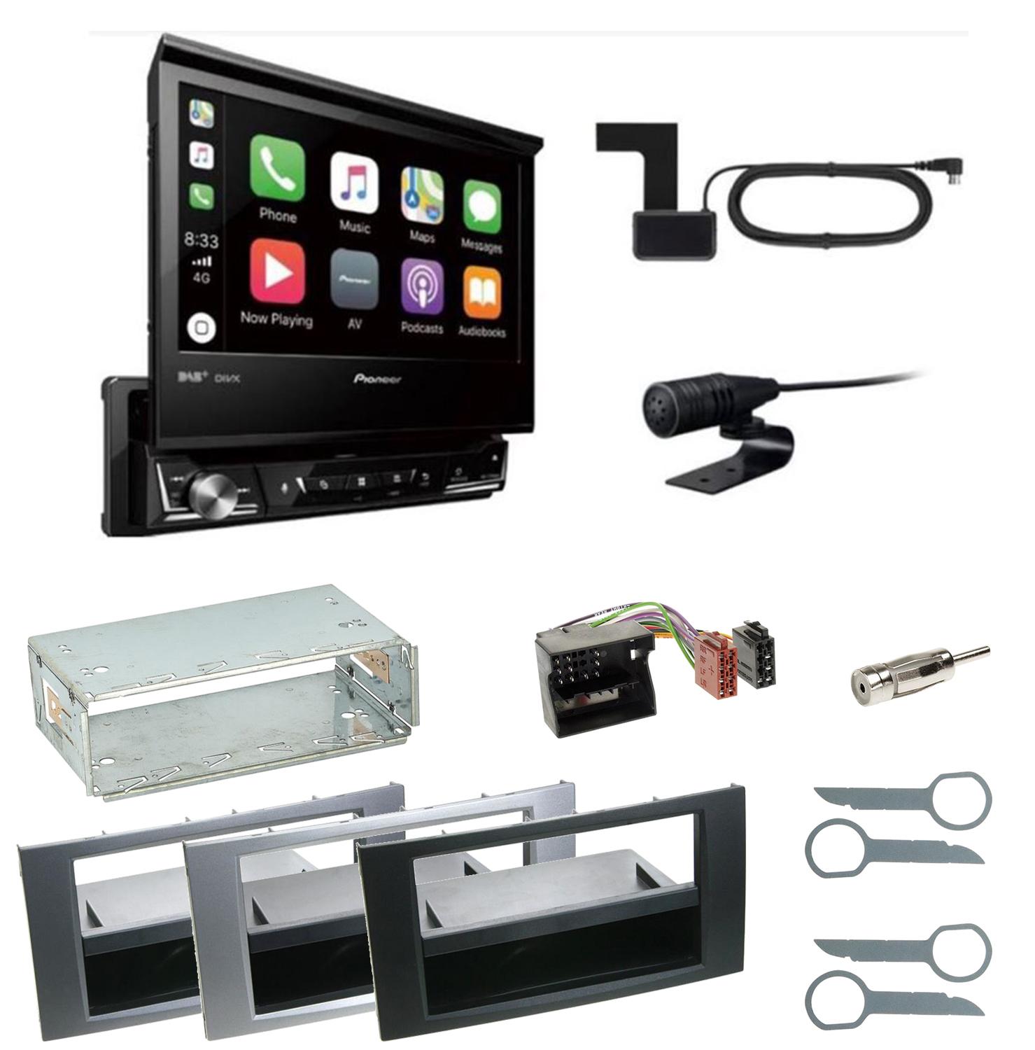 Pioneer AVH-Z7200DAB Digitalradio Einbauset für Ford Kuga Fusion Galaxy S-Max