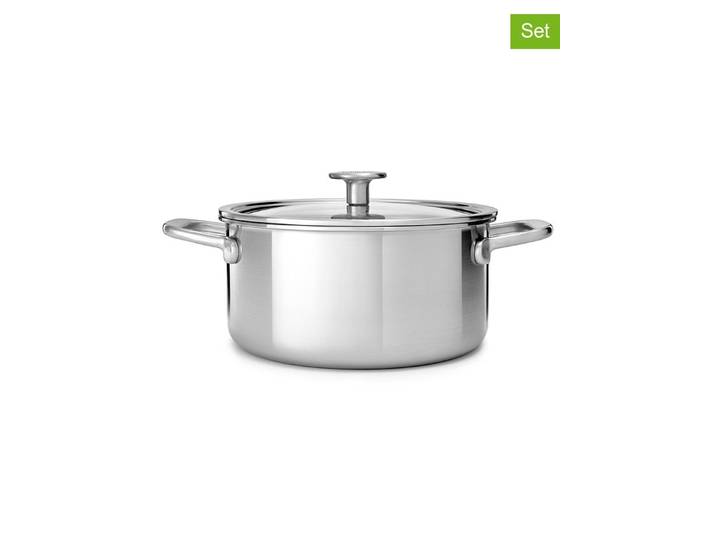 KitchenAid 2tlg. Edelstahl-Topf Multi-Ply - Ø 24 cm