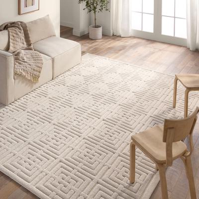 Juniper Home Amente Geometric Cream Rug