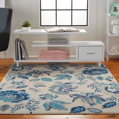 Nourison Tranquil French Country Floral Modern Area Rug