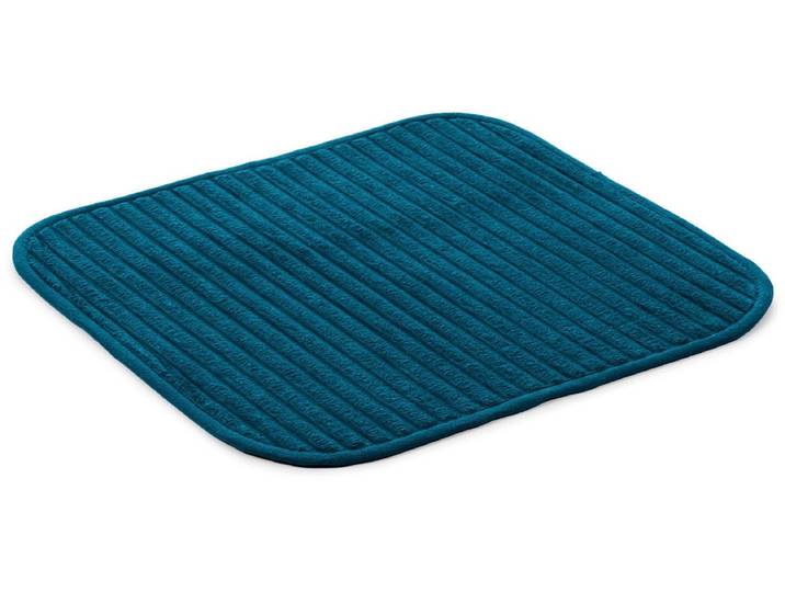 Gözze Berlin Höhe 7 mm rutschhemmend beschichtet fussbodenheizungsgeeignet Badteppich, Uni Farben, Cord Optik, waschbar