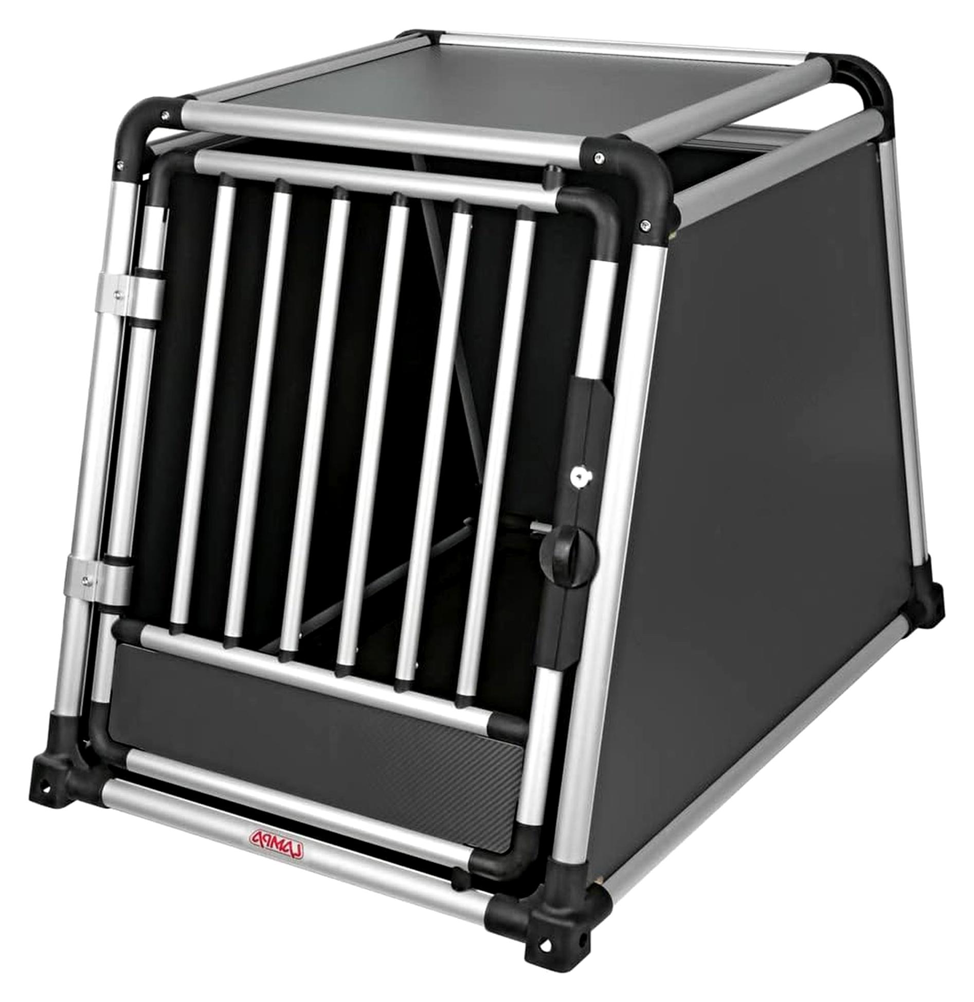Transportbox für Haustiere Kofferraum 92cm 65cm 70cm Aluminium Stoff