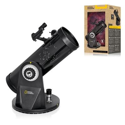 Bresser 12751 - NATIONAL GEOGRAPHIC Kompakt Spiegel-Teleskop 114/500 für Einsteiger