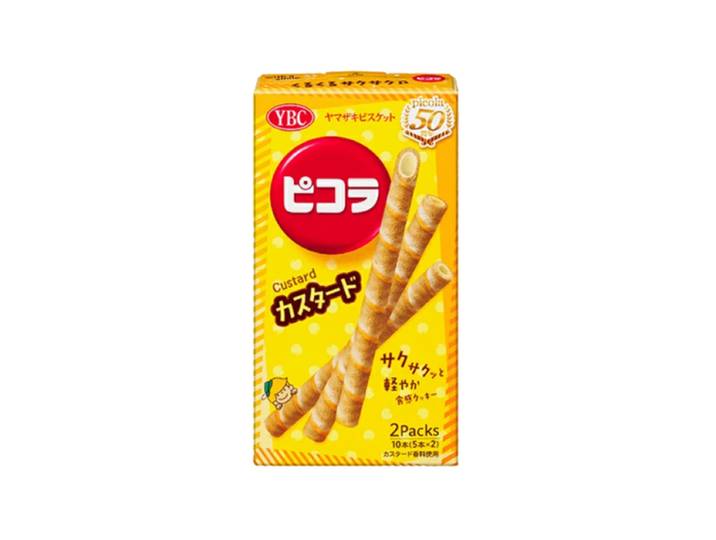 YAMAZAKI Picola Bâtonnet de Biscuit Saveur Crème Pâtissière 49 g