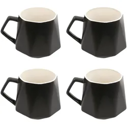 Intirilife, Tasse, Tasse in Feinschliff Optik (350 ml, 4x)
