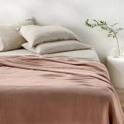 All Categories Goods Full Queen Blanket In Rayon From Bamboo, Light Adobe Clay Stylish, Cozy, Eco Conscious Full Queen Blanket In Rayon From Bamboo, Light Adobe Clay Stylish, Cozy, Eco Conscious