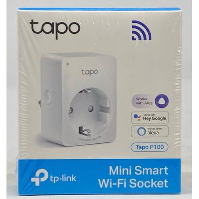TP-Link Tapo P100 V1.2 WLAN-Steckdose, Amazon Alexa, Google Assistant, Alice, Weiß