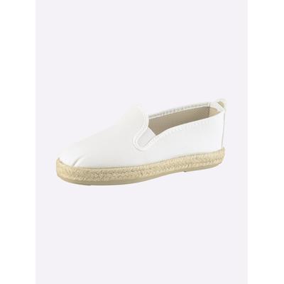 Slipper CASUAL LOOKS, Damen, Gr. 40, weiß, Textil, Schuhe Slipper