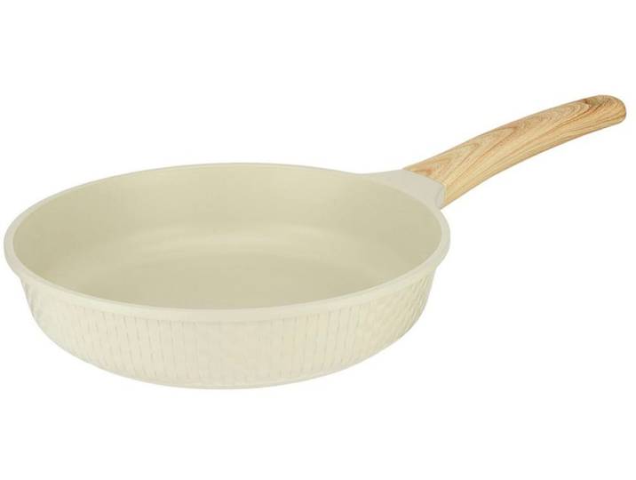 Bratpfanne RESTO KITCHENWARE Ran, Universalpfanne mit Antihaftbeschichtung , beige, H:6cm L:46,7cm Ø:26cm, Pfannen, Bratpfanne, Induktion, für alle Herdarten geeignet