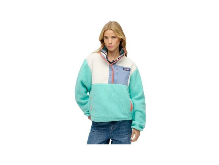 Polaire Superdry Femme Block Vert Synthétique