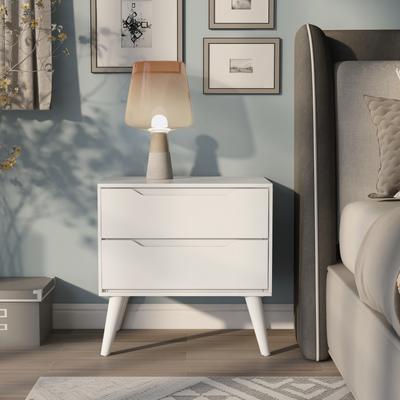 Furniture of America Fopp Mid-century Modern Wood 2-Drawer Nightstand