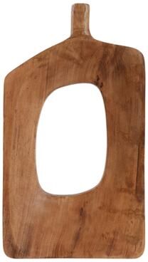 Sagebrook Home Wood Decorative Vase Cutout Center Tall Stylish Statement Decor