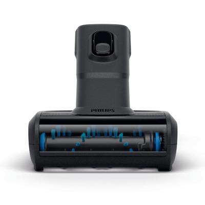 PHILIPS Mini-Turbobürste "XV1684/01 Cordless VC 7000 & 8000 Series", schwarz, Staubsaugerdüsen, mit motorisierter rotierender Bürste, zum Entfernen von Tierhaaren