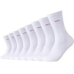 CAMANO Herren Socken Online Red classics tennis Socks 8p, Größe 39-42 in Weiß Weiß