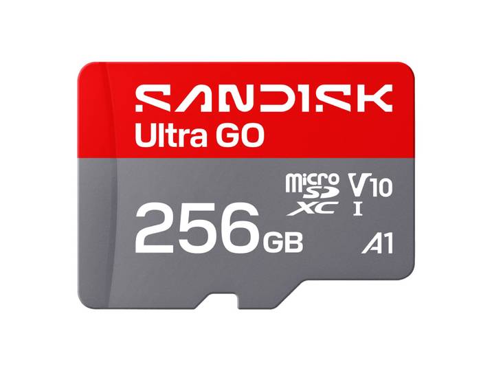 Carte Microsd Sandisk Ultra Go Uhs-i 256 Go 190 Mo/