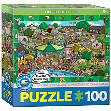 eurographics Puzzle - Ein Tag im Zoo - Spot and Find - 100 Teile 301234