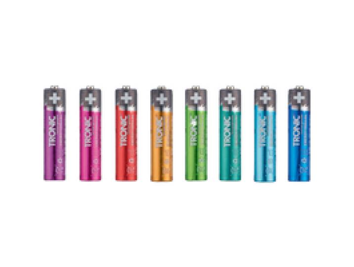TRONIC® Piles rechargeables Ni-MH Ready 2 Use Color 8 pcs. (AAA)