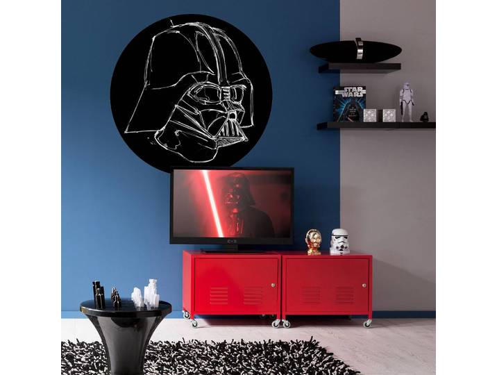 Papier peint intissé Star Wars Ink Vader 128 x 128cm
