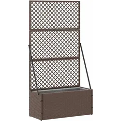 vidaXL Pflanzkübel Braun 70 x 30 x 135 cm Metall