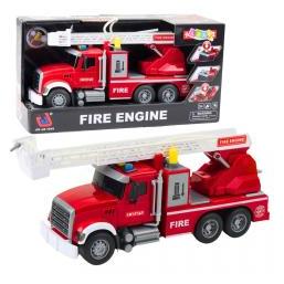 Lean Toys Lean Feuerwehrauto Mit Ausleger Wasser Lichter Sounds Rot 1:14 (66583617)