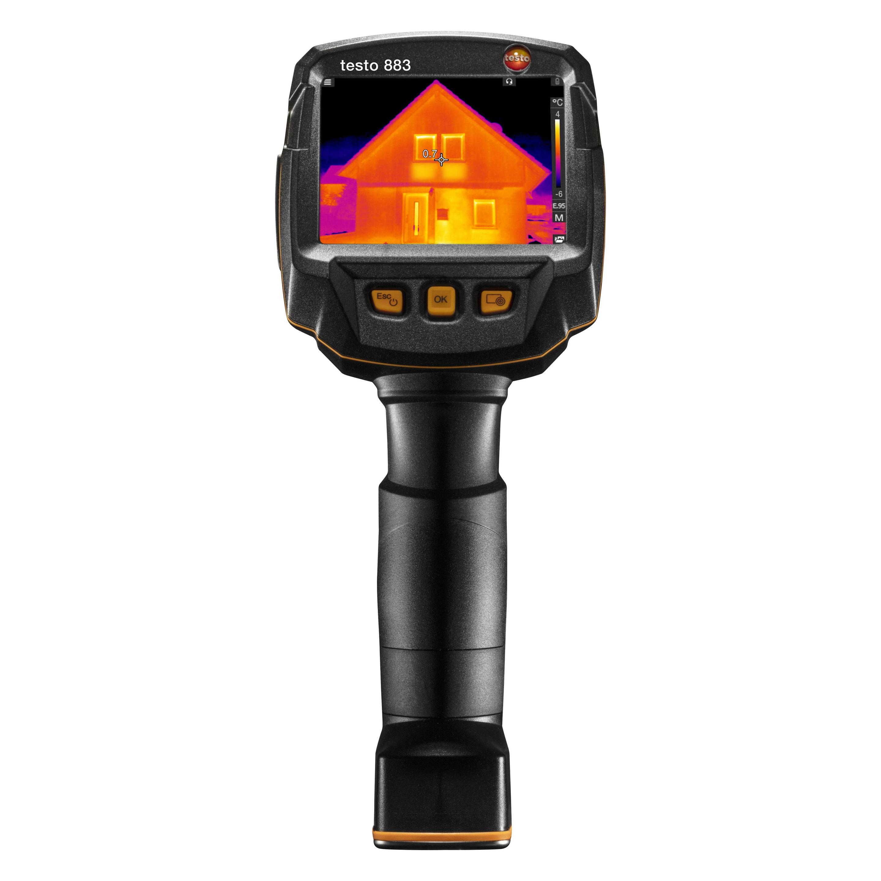 Testo 883-2 Wärmebildkamera -30 bis 650°C 27Hz WiFi, Touchscreen (Handwärmebildkamera) (0560 8836)