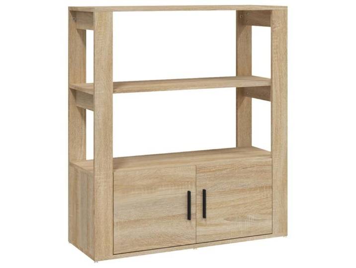 Buffet bahut enfilade Chêne sonoma 80x30x90 cm Bois d'ingénierie J666
