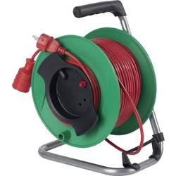 AS Schwabe 12323 Kabeltrommel 25 m Rot Schutzkontakt-Stecker