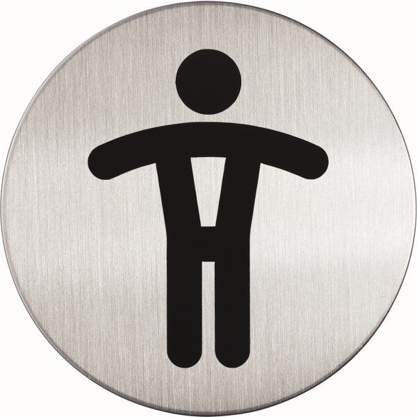 Durable Skilt   Rundt   Herretoilet