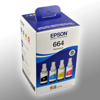 4 Epson Nachfülltinten C13T664640 4-farbig T6646