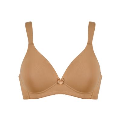 Schalen-BH NATURANA "Soft Cup", Damen, Gr. 90, Cup A, caramel, Obermaterial: 89% Polyamid, 11% Elasthan, bequem, BHs Schalen-BH, nahtlose Schalen-Cups, wattiert, ohne Bügel