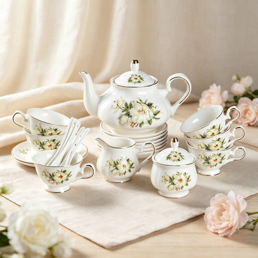 Marlow Home Co. Teapot Camellia