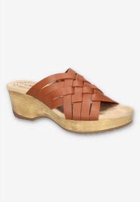 Women's Rossana Sandal by Franco Sarto in Cognac (Size 8 1/2 M)